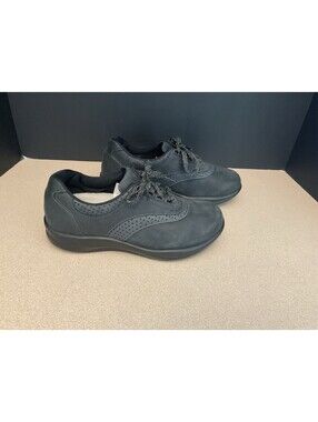Womens SAS Walk Easy Indigo/Blueberry Nubuck Suede Walking Shoes. Size 7 Wide.